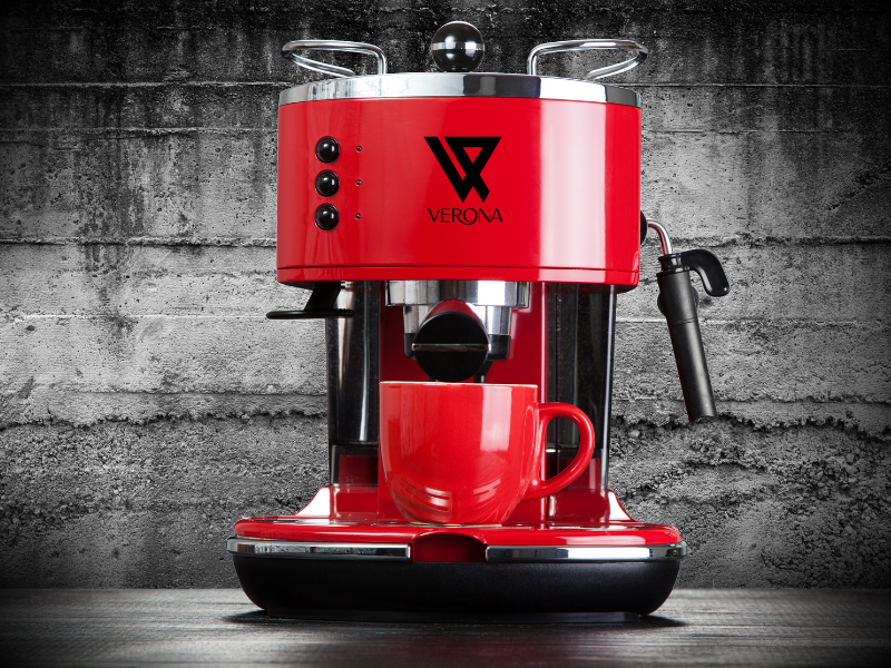 Autre vue d'une machine à café professionnelle